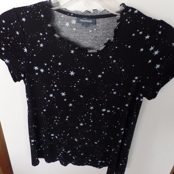 Modcloth short-sleeved top with star print - Picture 1 of 5